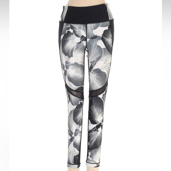 Calia by Carrie Underwood Essential Print 7/8 Leggings Size Small S Floral Mesh - Picture 2 of 5
